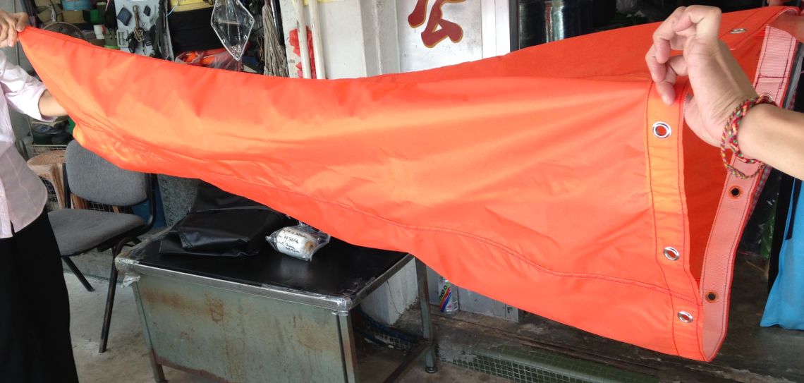 PVC coated canvas tarpaulin offered by Sin Seng Guan & Co - One